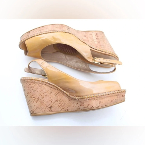 Stuart Weitzman sling back wedges - Picture 2 of 15
